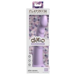   Dillio Slim Seven - Stimulacijski dildo z objemko (20 cm) - vijolične barve