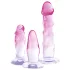 Crystal Clear - analni trener set - 3 deli - prozorno-roza