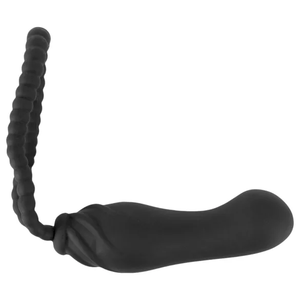 Black Velvets - Strap-on dildo - nastavljiv pas - črna