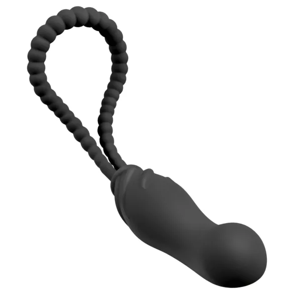 Black Velvets - Strap-on dildo - nastavljiv pas - črna