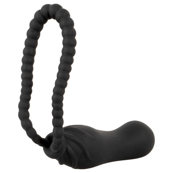 Black Velvets - Strap-on dildo - nastavljiv pas - črna