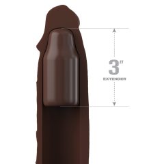  X-TENSION Elite 3 - Obloga za penis z možnostjo rezanja (rjava)