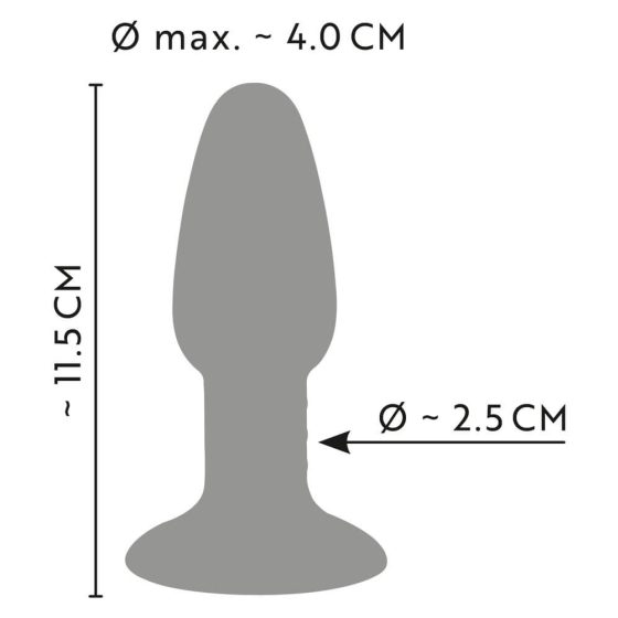 ANOS - silikonski analni dildo (barvni)