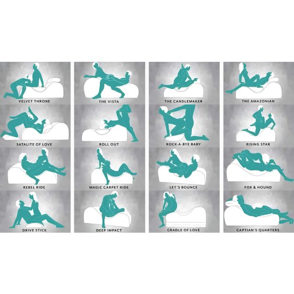 Liberator Esse Lounger - prilagodljiv seksualni kavč - 3-delni (rdeč)