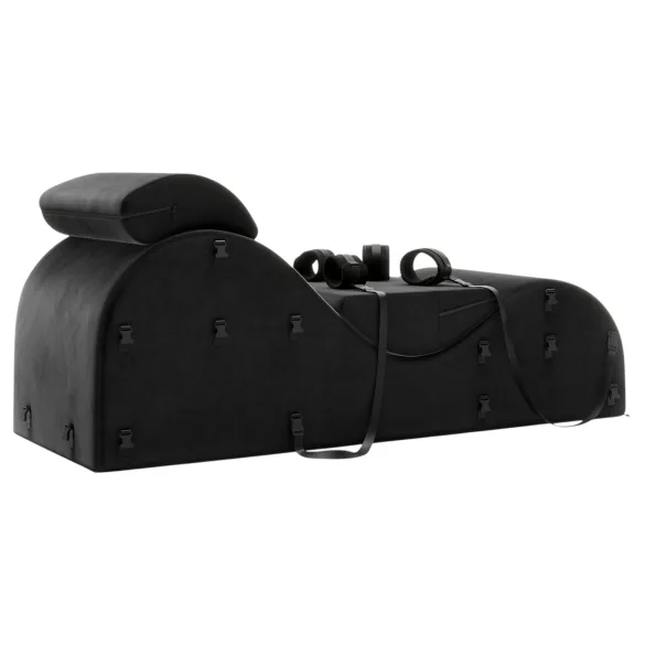 Liberator Black Label Esse - prilagodljiv 3-delni tantra fotelj (črn)