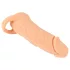 Nature Skin - podaljšek za penis in umetna vagina - 18 cm - naravna barva