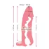 Nature Skin - podaljšek za penis in umetna vagina - 18 cm - naravna barva