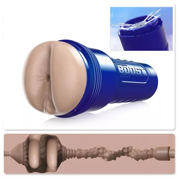 Fleshlight Boost Blast - masturbator realistična zadnjica - naravna barva