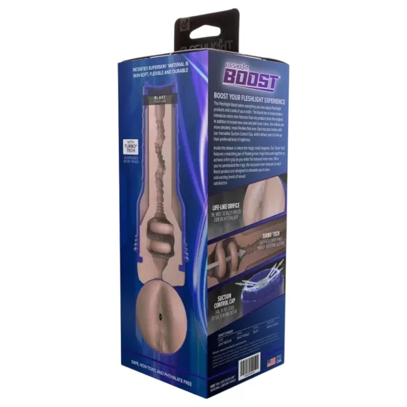 Fleshlight Boost Blast - masturbator realistična zadnjica - naravna barva