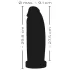 realistixxx Real Giant - orjaški dildo - 30 cm (črn)