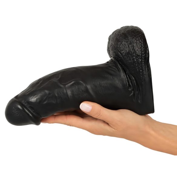 Realistixxx Velikan - črni dildo z modi - 22 cm