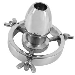 Fetiš - kovinski analni dilatator (srebrn)