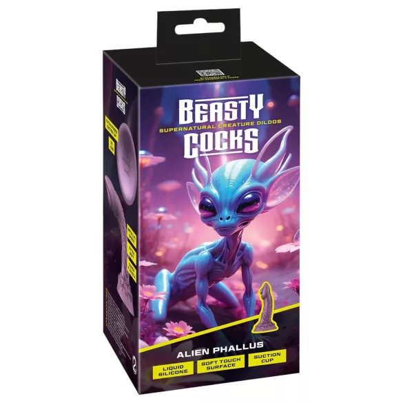 Beasty Cocks Alien Phallus - dildo v obliki vesoljca - vijoličen