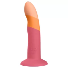 ROMP Dizi - silikonski dildo - upogljiv - roza-oranžen