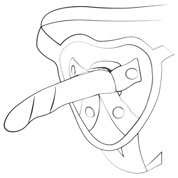 ROMP Dizi - silikonski dildo - upogljiv - roza-oranžen