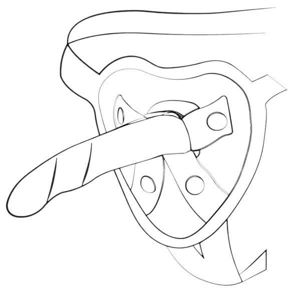 ROMP Piccolo - silikonski dildo - prožen - modro vijoličen