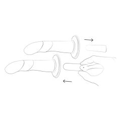   ROMP Piccolo - fleksibilen silikonski dildo (modro-vijoličen)