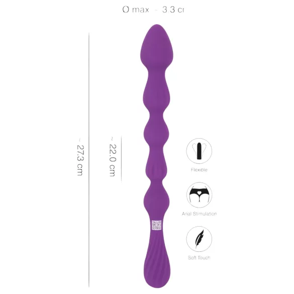 You2Toys - Kroglični, upogljivi analni dildo - (vijoličen)