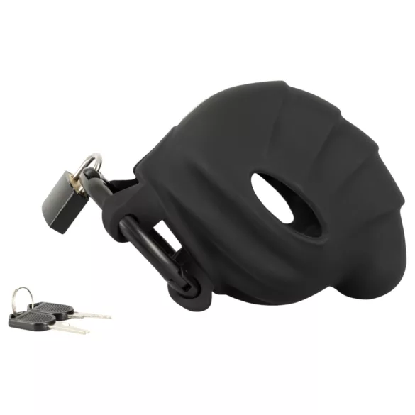 Black Velvets - moška kletka za penis in moda - črna