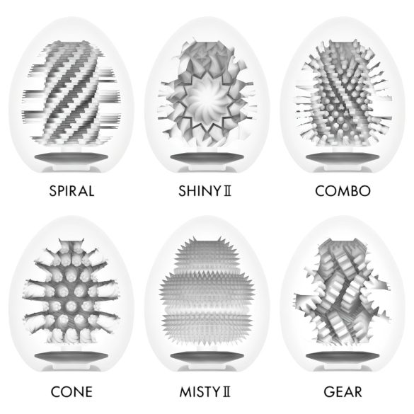 TENGA - Masturbator jajčka set - močnejši občutek - 6 kosov