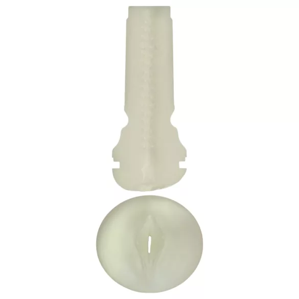 Kiiroo Feel Glow - svetleča umetna vagina - PowerBlow združljiva (bela)