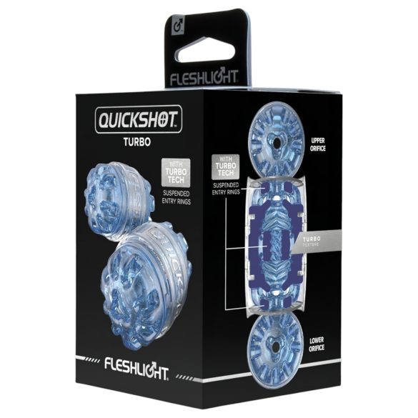 Fleshlight Quickshot Turbo - mini masturbator - modra