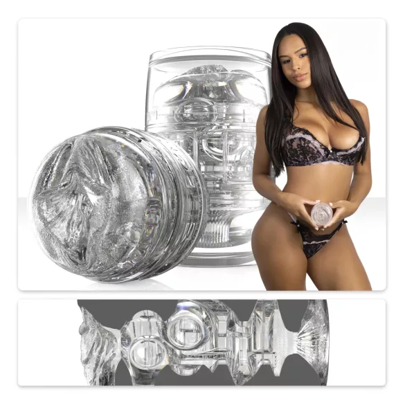 Fleshlight Quickshot Autumn Falls - potovalni masturbator (prozoren)