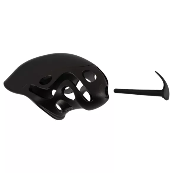 You2Toys - penis kletka s penis čepom - črna