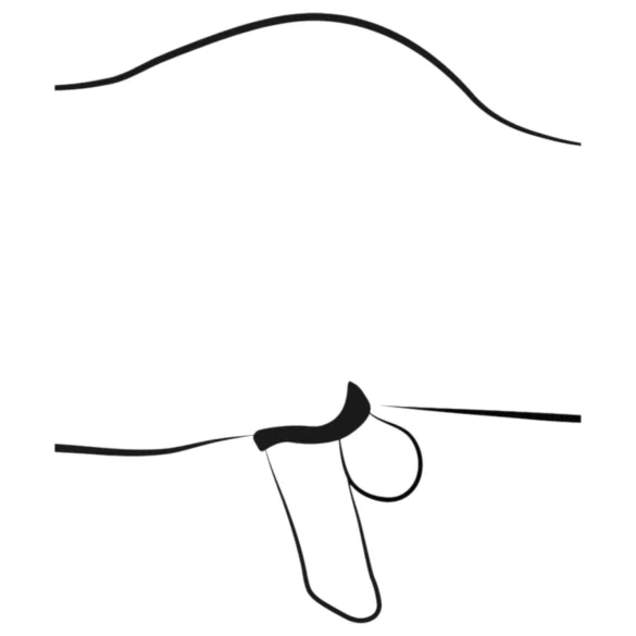 You2Toys - penis kletka s penis čepom - črna