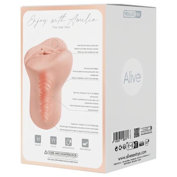 Alive - masturbator vagina - realistično - naravna barva