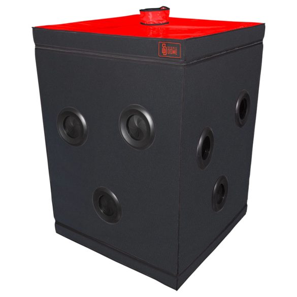 Secretdome - BDSM seks kabina z odprtinami (črna)