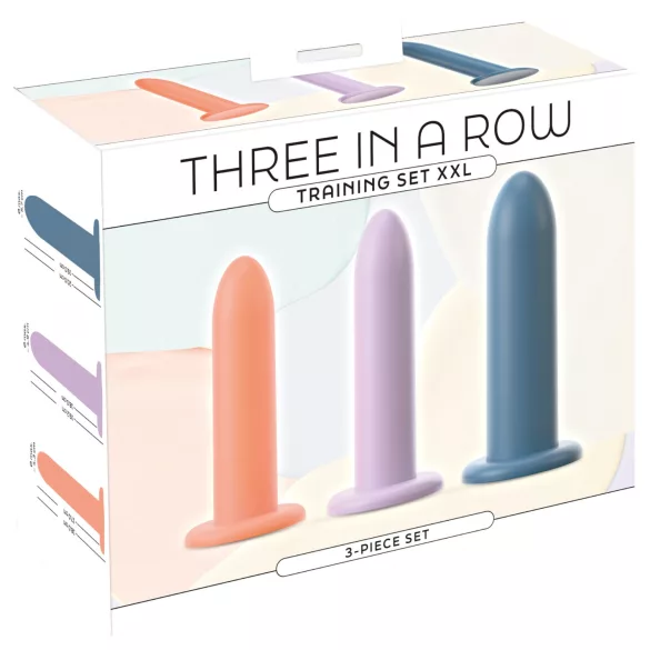 You2Toys - Three in a Row - dildo trening set - 3 kosi (barvni)