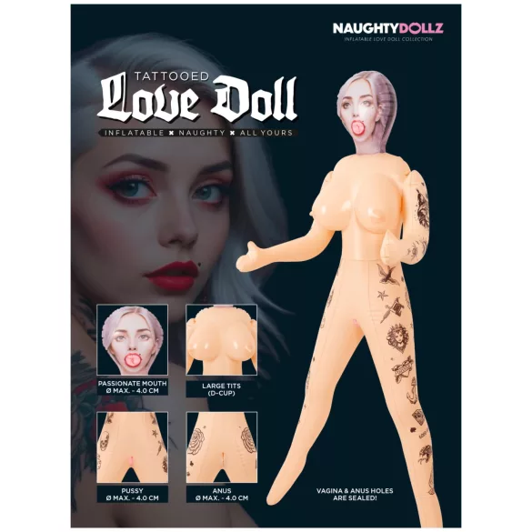You2Toys - napihljiva tetovirana seks lutka