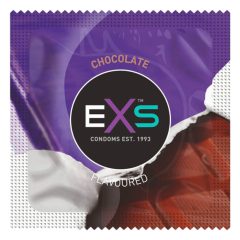   EXS Hot Chocolate - kondom z okusom čokolade - črn (100 kosov)