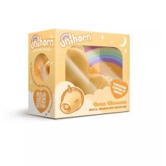   Unihorn Bean Blossom - stimulator klitorisa enoroga, ki ga je mogoče ponovno napolniti (rumen)
