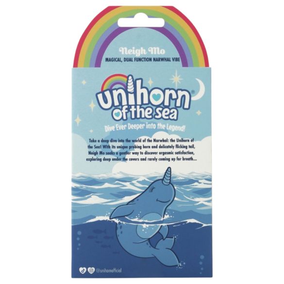Unihorn Of The Sea - vibrator za klitoris na polnjenje - modra
