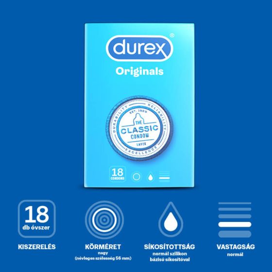 Durex Classic - kondom (18 kosov)