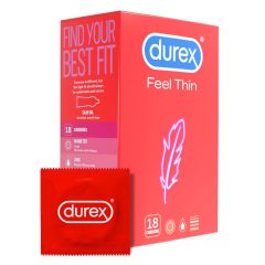   Durex Feel Thin - kondom z realističnim občutkom (18 kosov)