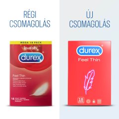   Durex Feel Thin - kondom z realističnim občutkom (18 kosov)