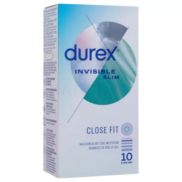 Durex Invisible Slim - kondomi - ultra tanki - 10 kos