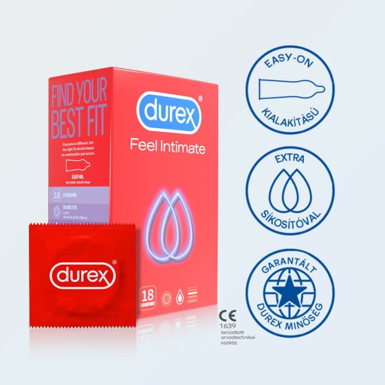 Durex Feel Intimate - tankostenski kondom (18 kosov)