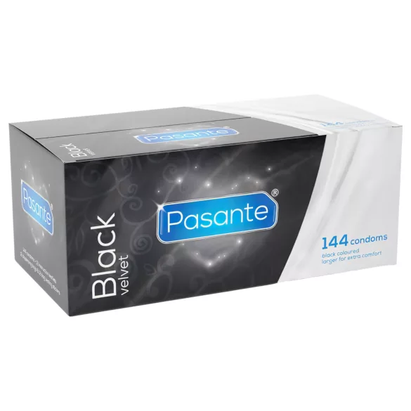 Pasante - kondomi iz lateksa - črna barva - 144 kos