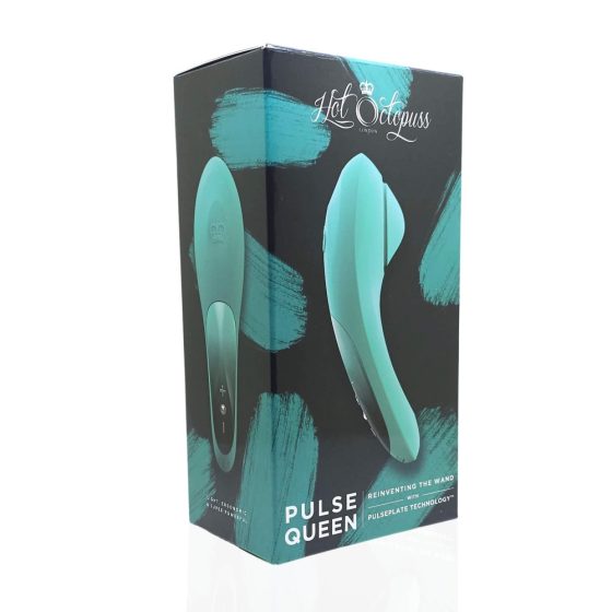 Pulse Queen - vodoodporni klitorisni vibrator za polnjenje (zelen)