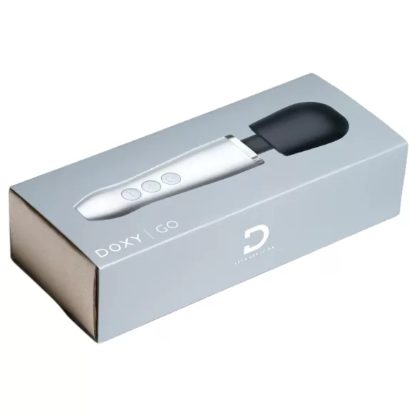 Doxy Go - masažni vibrator - srebrna