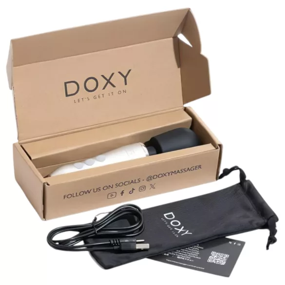 Doxy Go - masažni vibrator - srebrna