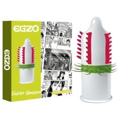   Egzo Dulche Bombero - stimulacijski kondom s konicami - 1 kos