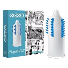 Egzo Tough Cat - kondom z izboklinami in bodicami - 1 kos