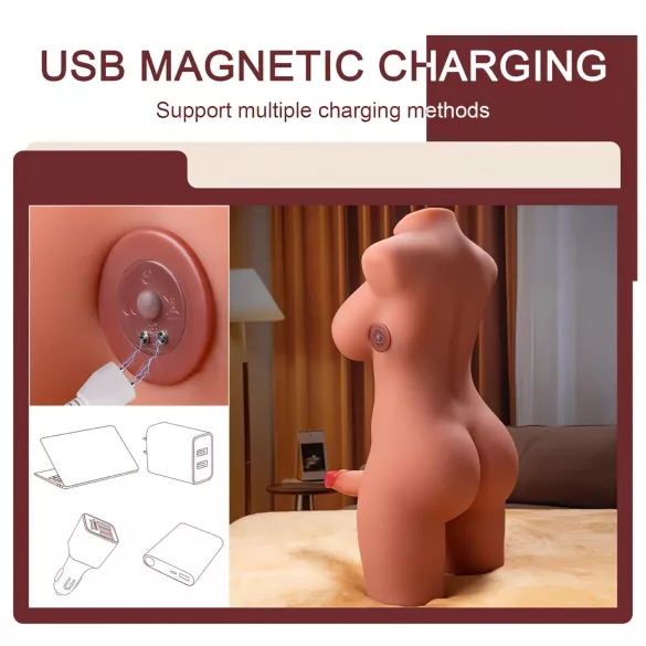 XISE Miah Lady Boy - vibracijski torzo z iztiskanjem