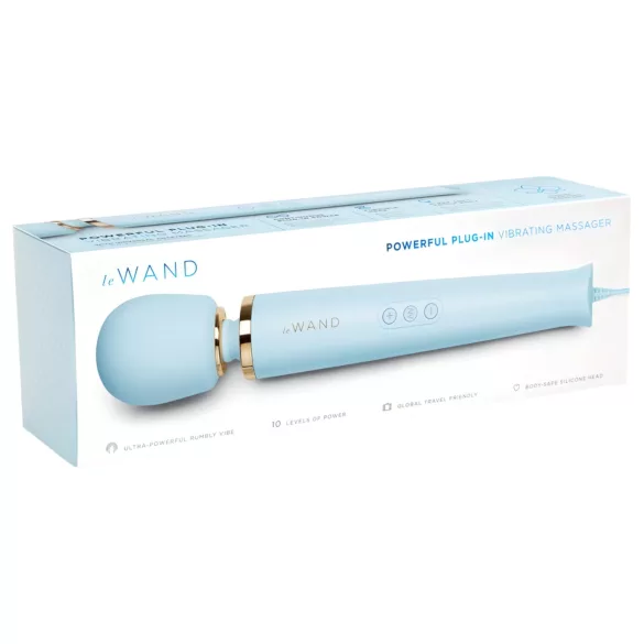 le Wand - masažni vibrator z napajalnikom - modra