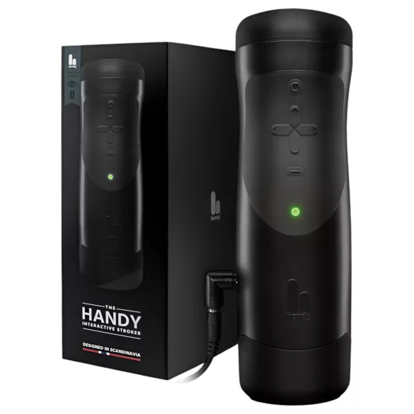 The Handy 1.1 - masturbator za moške - pameten, omrežni, VR - črn